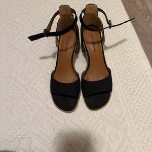 Lucky Brand Black Ankle Strap Sandals